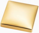 Square Paper Weight Gold Tone