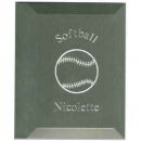 Metal Photo Album (Fit 4" x 6" Photo) with Softball Design