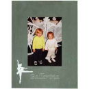 Picture Frame  fits 4" x 6" Silver Tone with Ballerina Design
