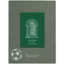 Picture Frame  fits 4" x 6" Silver Tone with Soccer  Design