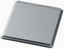 Compact Mirror Square Case Silver Tone 