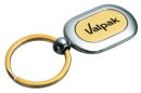 Key Chain Oval TwoTone
