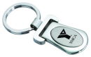 Key Chain Rectangle Silver Tone