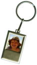 Key Chain Watch in Matte Silver Metal Finish