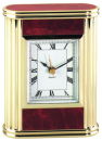 Marble Table Clock in Brown