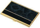 Marble Business Card Case in Black