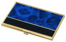 Marble Business Card Case in Blue