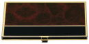 Marble Business Card Case in Brown