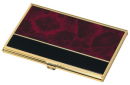 Marble Business Card Case in Wine