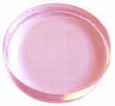 Round Pink Crystal Paperweight