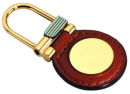 Round Leather Key Chain