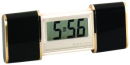 Sliding Travel Alarm Clock in Black