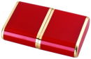 Sliding Travel Alarm Clock in Red