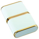 Sliding Travel Alarm Clock in White