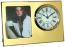 Picture Frame Clock in Gold