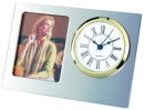 Picture Frame Clock in Silver
