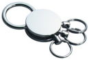 Three Ring Quick Release Key Chain In Silver