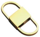 24K Gold Dual Key Chain