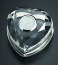 Crystal Heart Shape Clock
