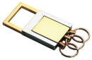 Three Ring Quick Release Key Chain with Two Tone