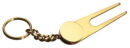 Gold Tone Golf Key Chain