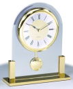 Gold Table Clock with Swing