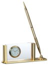 Card Holder with Clock and Pen Stand
