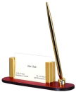 Leather Card Holder with Pen