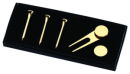 Golf Tee Set Gold tone
