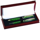 Green Marble  Roller Pen and Ball Pen Set with Gift Box