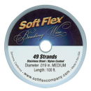 Soft Flex Wire .019 Dia 100Ft. Silver 49 Strand