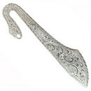 Ornate Letter Opener in Antique Silver Pewter Bookmark