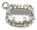 Vampire Charm in Antique Silver Pewter Halloween Charms