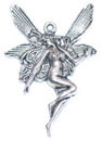 Fairy Charm in Antique Silver Pewter Small