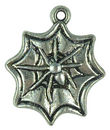 Spider Charm in Antique Silver Pewter Halloween Charms