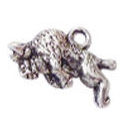 Buffalo Charm in Antique Silver Pewter Small