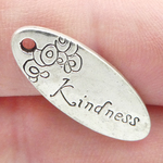 Kindness Charms in Bulk in Antique Silver Pewter