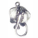 Stingray Charm in Antique Silver Pewter