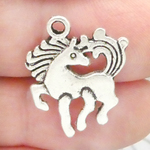 Pony Charm Antique Silver Pewter