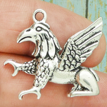 Griffin Charms Wholesale Silver Pewter