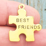 Gold Best Friend Charms for Sale in Pewter