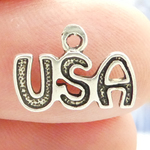 USA Charms Wholesale in Silver Pewter