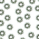 Daisy Bead 5.5-mm Spacer Beads in Antique Silver Pewter Beads 25 Pieces Per Package