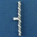 Toggle Clasp Rope Large Bar Sterling Silver
