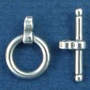 Toggle Clasp Plain Tiny Use with Sterling Silver Toggle Bracelet