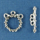 Toggle Wire Wrap Design made for Three Strand Bracelet Sterling Silver Clasp