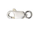 Sterling Silver Lobster Claw Clasp with Ring Tiny 4mm x 10mm
