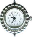 Round Watch Face with Scalloped Edge