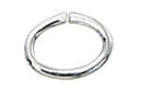 Jumpring Oval Open 5mm by 7mm Sterling Silver Sold 1 Per Package