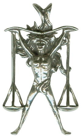Astrology Zodiac SIGN Charm Libra 3D Sterling Silver Charm Pendant
